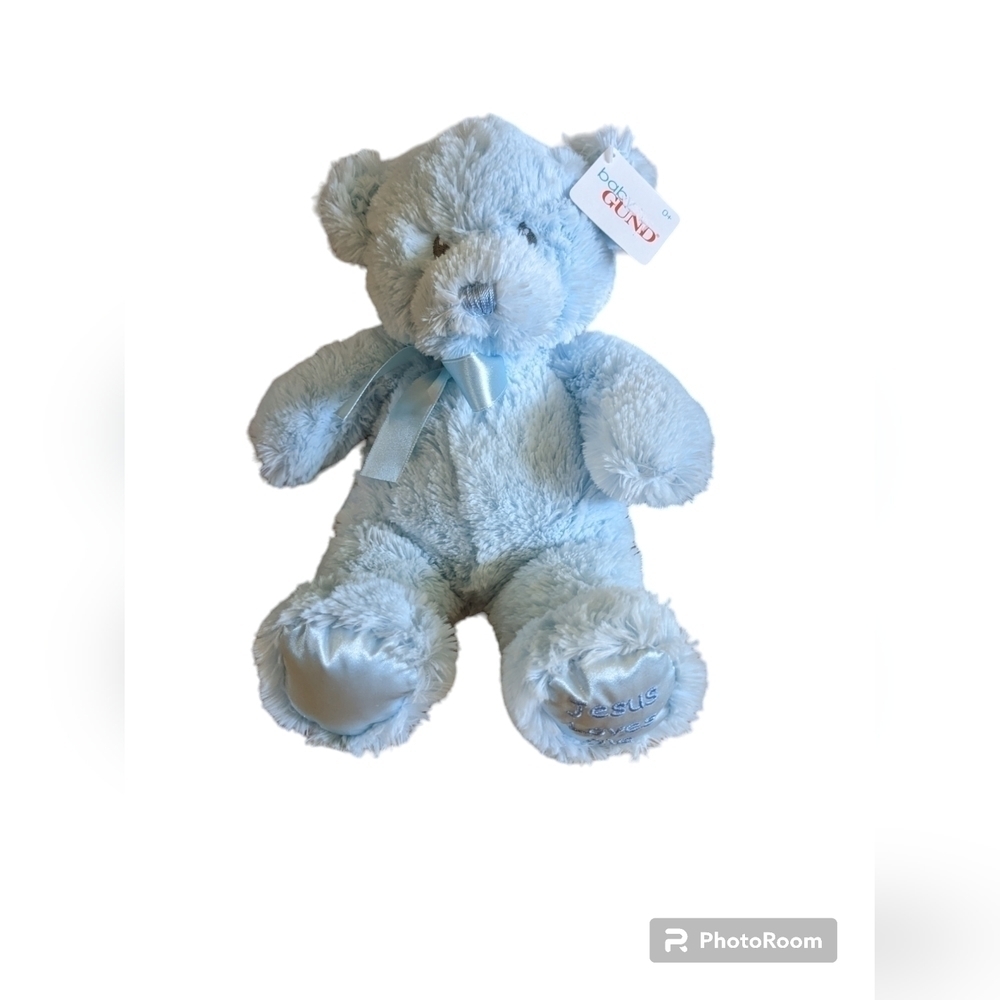 NEW Baby Gund Jesus loves me teddy bear